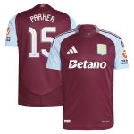 Aston Villa aston villa adidas home authentic shirt 2024-25 with parker 15 cup printing Kits - Official Football Shirts & Training Gear
