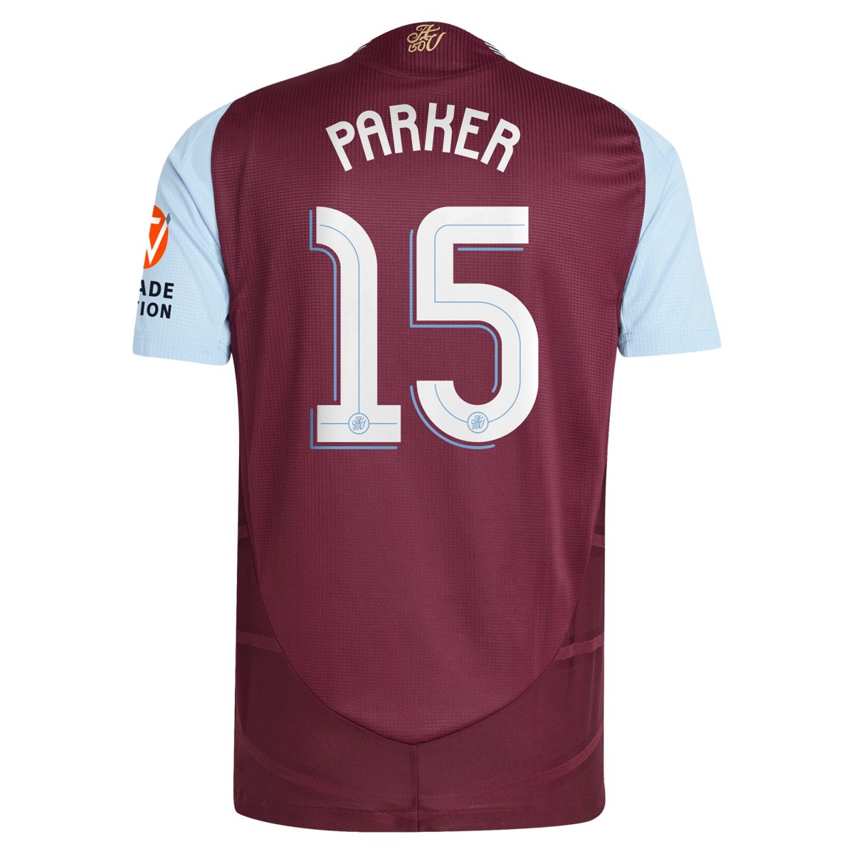 Aston Villa aston villa adidas home authentic shirt 2024-25 with parker 15 cup printing Kits - Official Football Shirts & Training Gear