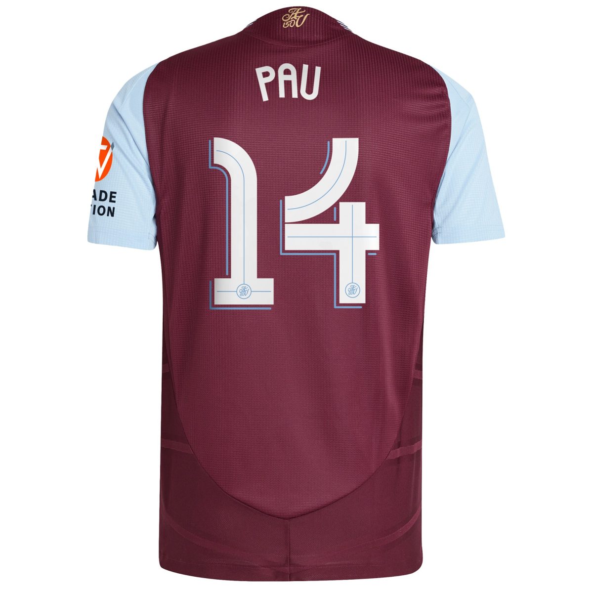 Aston Villa aston villa adidas home authentic shirt 2024-25 with pau 14 cup printing Kits - Official Football Shirts & Training Gear