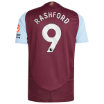 Aston Villa aston villa adidas home authentic shirt 2024-25 with rashford 9 printing Kits - Official Football Shirts & Training Gear