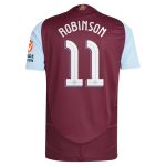 Aston Villa aston villa adidas home authentic shirt 2024-25 with robinson 11 cup printing Kits - Official Football Shirts & Training Gear