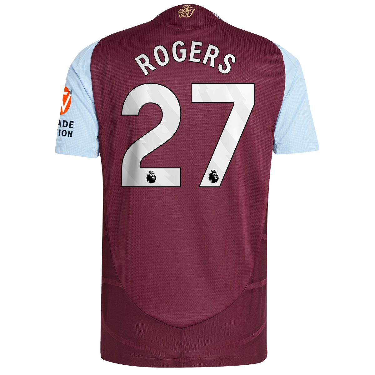 Aston Villa aston villa adidas home authentic shirt 2024-25 with rogers 27 printing Kits - Official Football Shirts & Training Gear