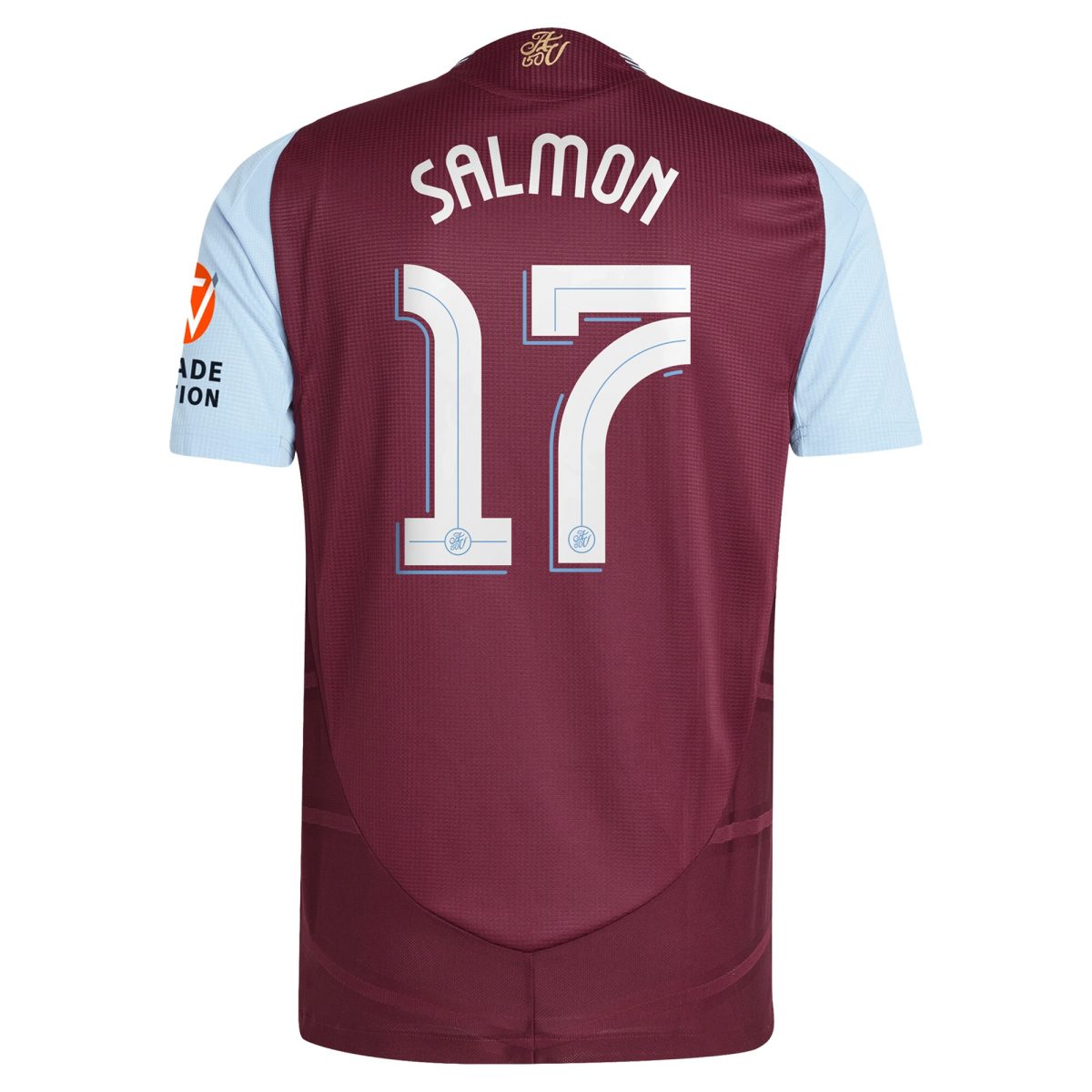 Aston Villa aston villa adidas home authentic shirt 2024-25 with salmon 17 cup printing Kits - Official Football Shirts & Training Gear