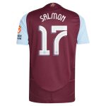 Aston Villa aston villa adidas home authentic shirt 2024-25 with salmon 17 cup printing Kits - Official Football Shirts & Training Gear