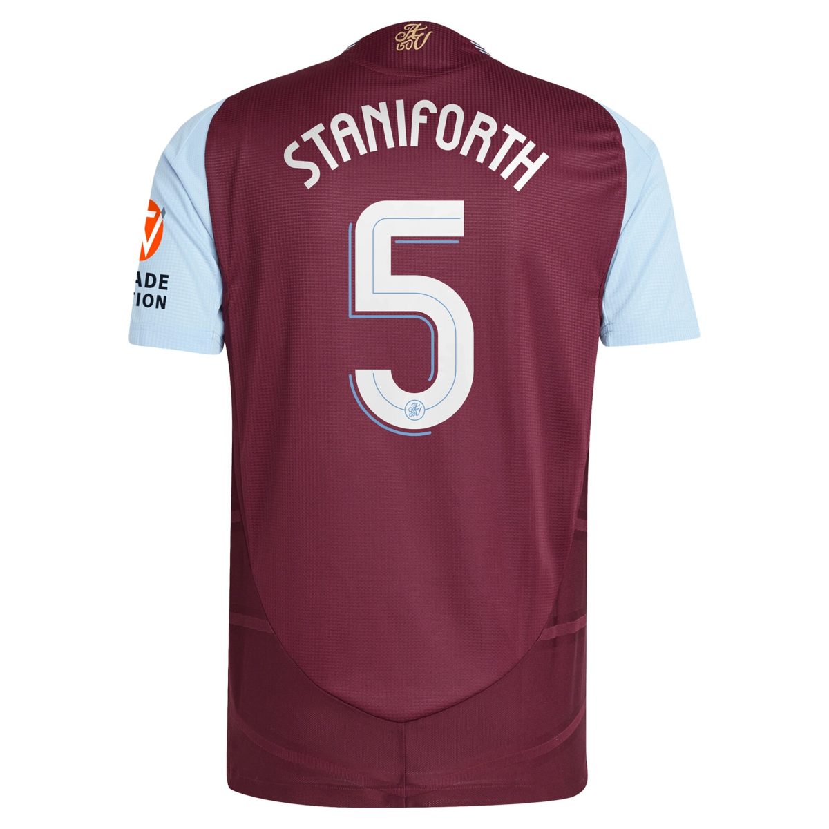 Aston Villa aston villa adidas home authentic shirt 2024-25 with staniforth 5 cup printing Kits - Official Football Shirts & Training Gear
