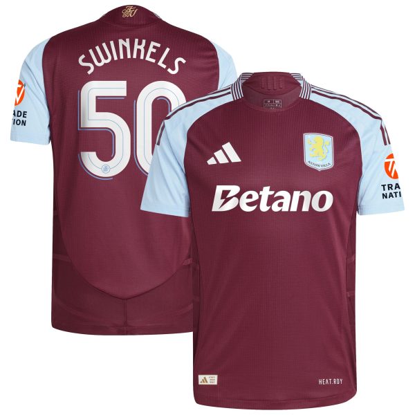 Aston Villa aston villa adidas home authentic shirt 2024-25 with swinkels 50 cup printing Kits - Official Football Shirts & Training Gear