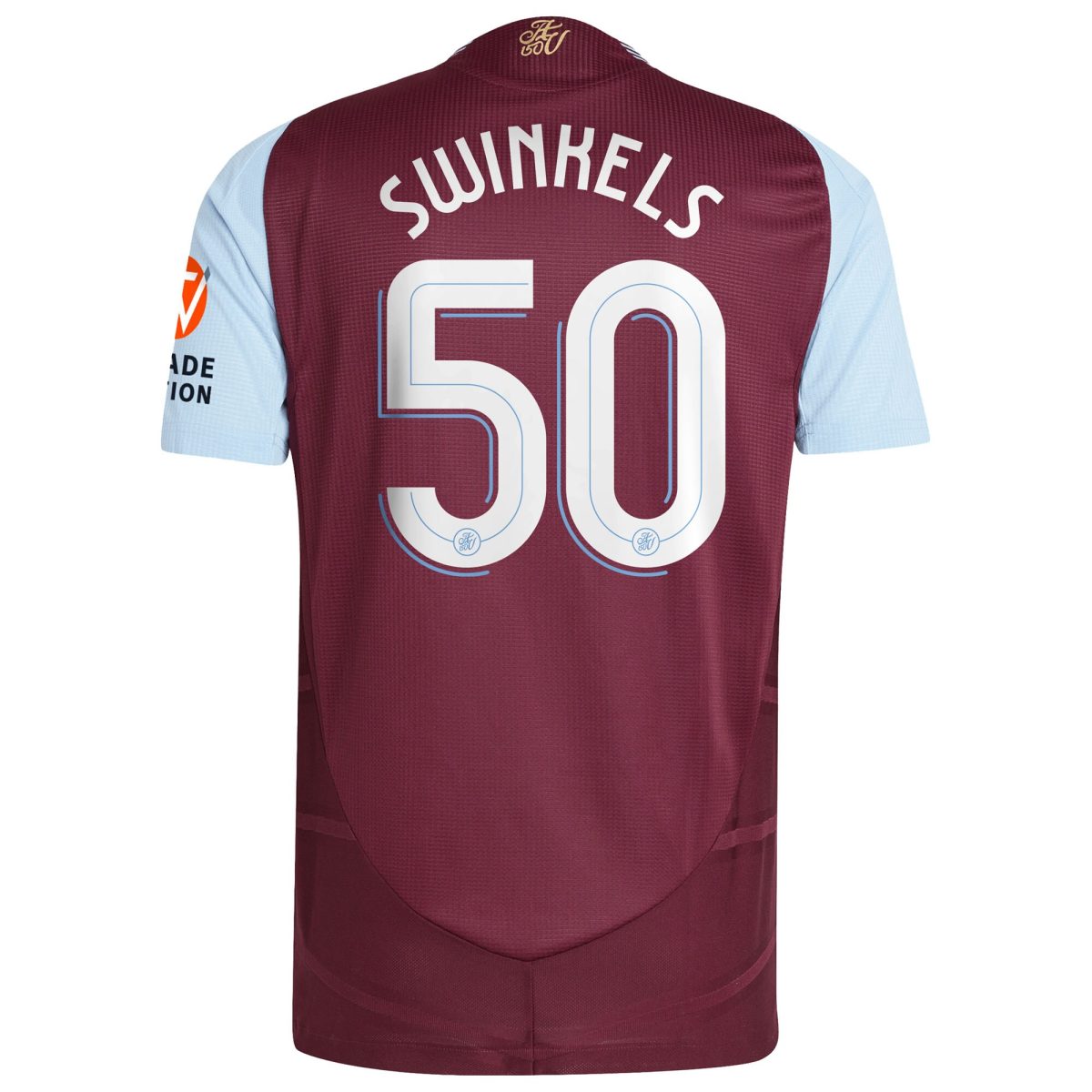 Aston Villa aston villa adidas home authentic shirt 2024-25 with swinkels 50 cup printing Kits - Official Football Shirts & Training Gear
