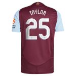 Aston Villa aston villa adidas home authentic shirt 2024-25 with taylor 25 cup printing Kits - Official Football Shirts & Training Gear