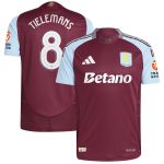 Aston Villa aston villa adidas home authentic shirt 2024-25 with tielemans 8 cup printing Kits - Official Football Shirts & Training Gear