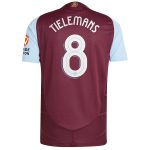 Aston Villa aston villa adidas home authentic shirt 2024-25 with tielemans 8 cup printing Kits - Official Football Shirts & Training Gear
