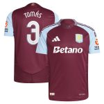 Aston Villa aston villa adidas home authentic shirt 2024-25 with tomás 3 cup printing Kits - Official Football Shirts & Training Gear