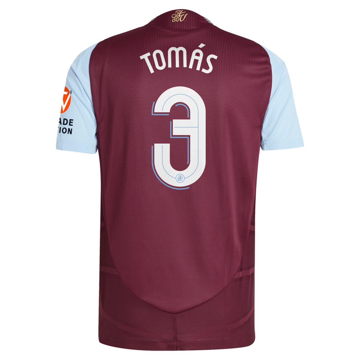 Aston Villa aston villa adidas home authentic shirt 2024-25 with tomás 3 cup printing Kits - Official Football Shirts & Training Gear