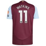 Aston Villa aston villa adidas home authentic shirt 2024-25 with watkins 11 printing Kits - Official Football Shirts & Training Gear