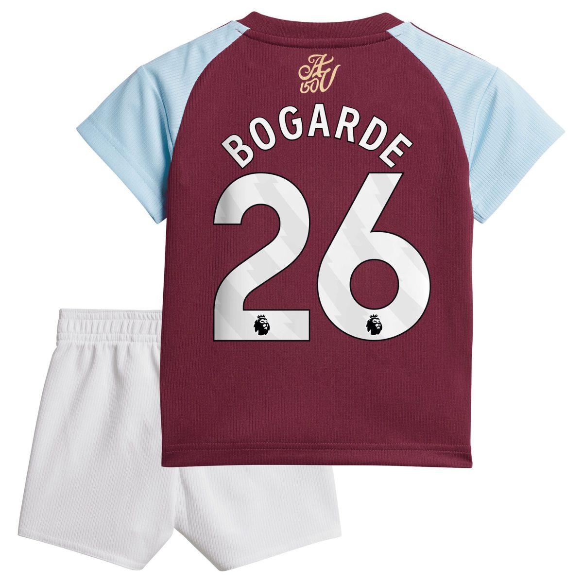Aston Villa aston villa adidas home baby kit 2024-25 with bogarde 26 printing Kits - Official Football Shirts & Training Gear