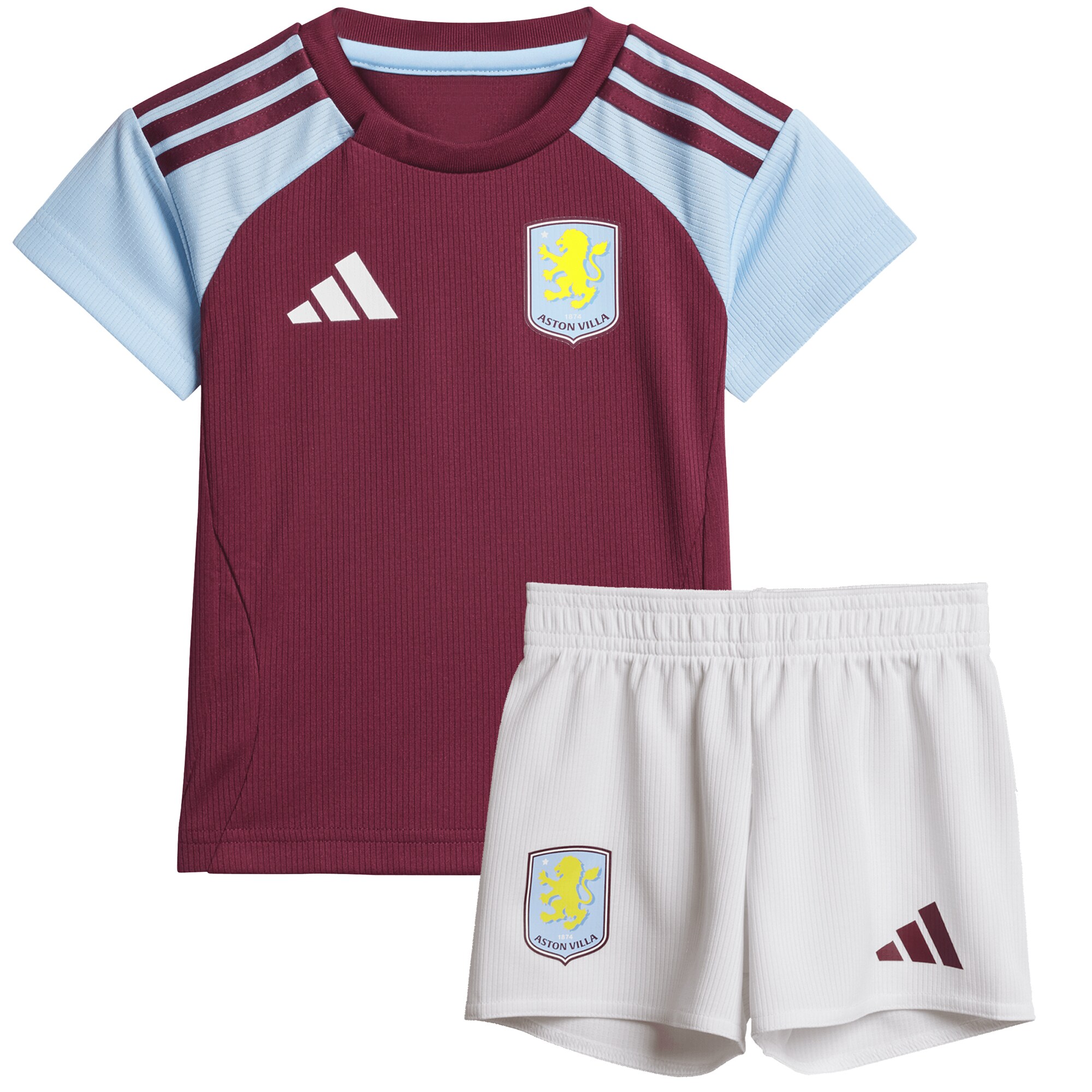 Aston Villa aston villa adidas home baby kit 2024-25 with custom printing Kits - Official Football Shirts & Training Gear
