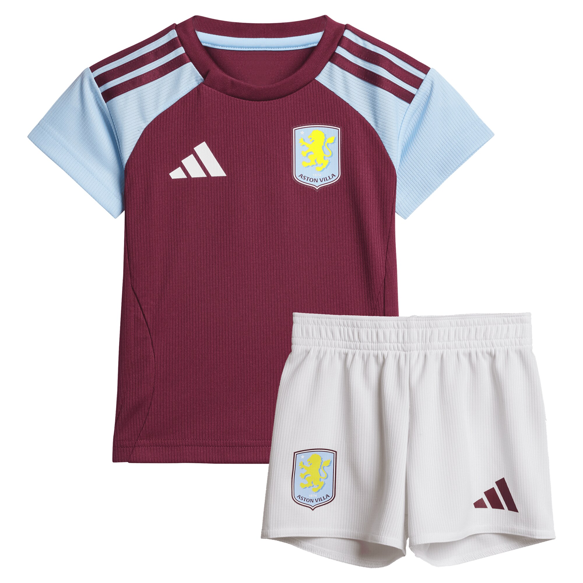 Aston Villa aston villa adidas home baby kit 2024-25 with disasi 3 printing Kits - Official Football Shirts & Training Gear
