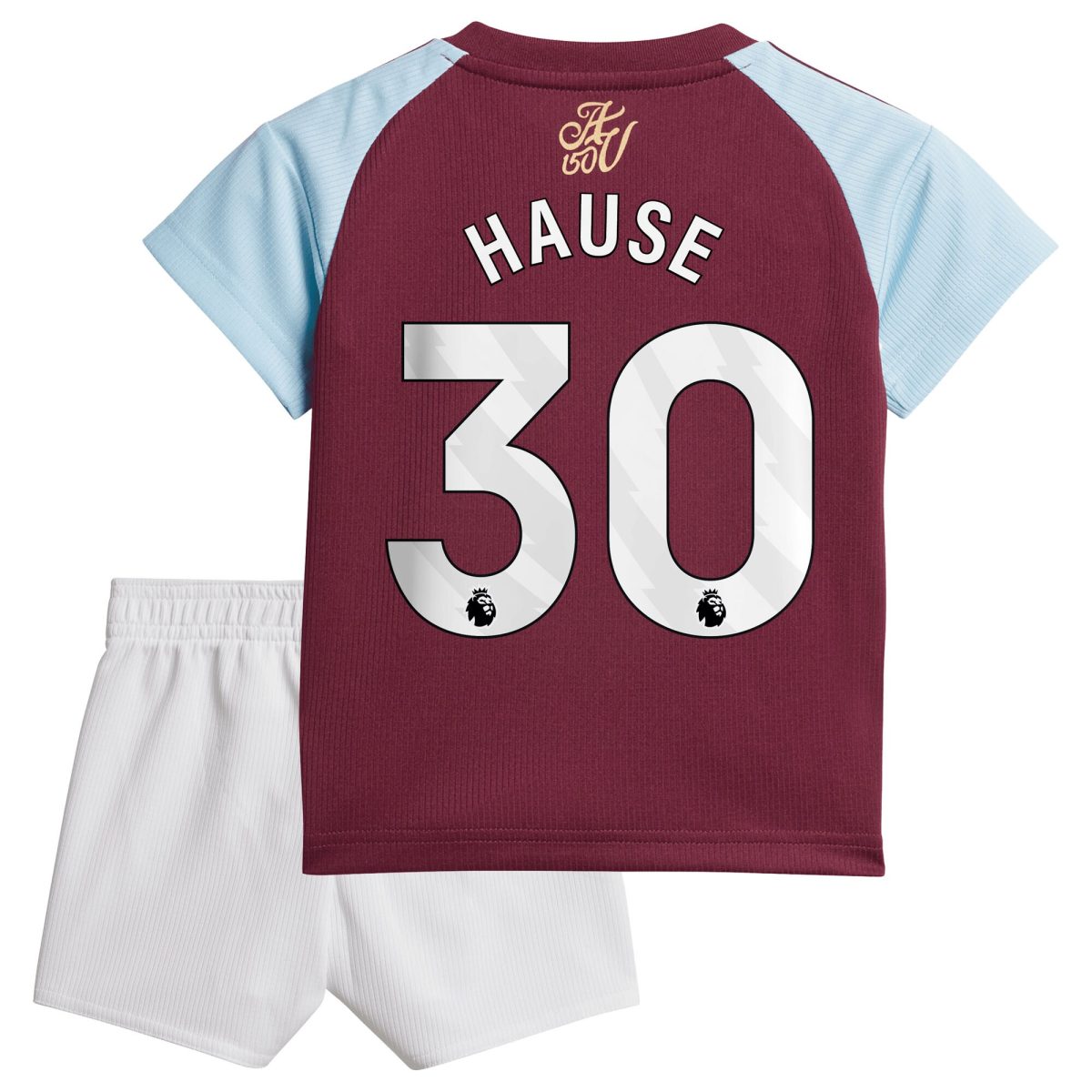 Aston Villa aston villa adidas home baby kit 2024-25 with hause 30 printing Kits - Official Football Shirts & Training Gear