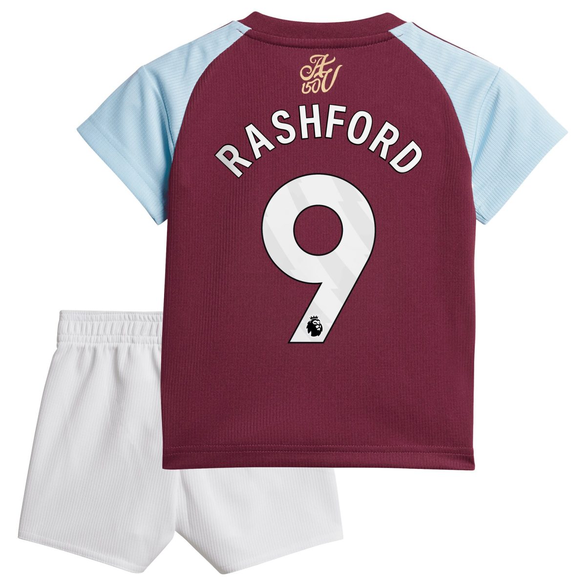 Aston Villa aston villa adidas home baby kit 2024-25 with rashford 9 printing Kits - Official Football Shirts & Training Gear