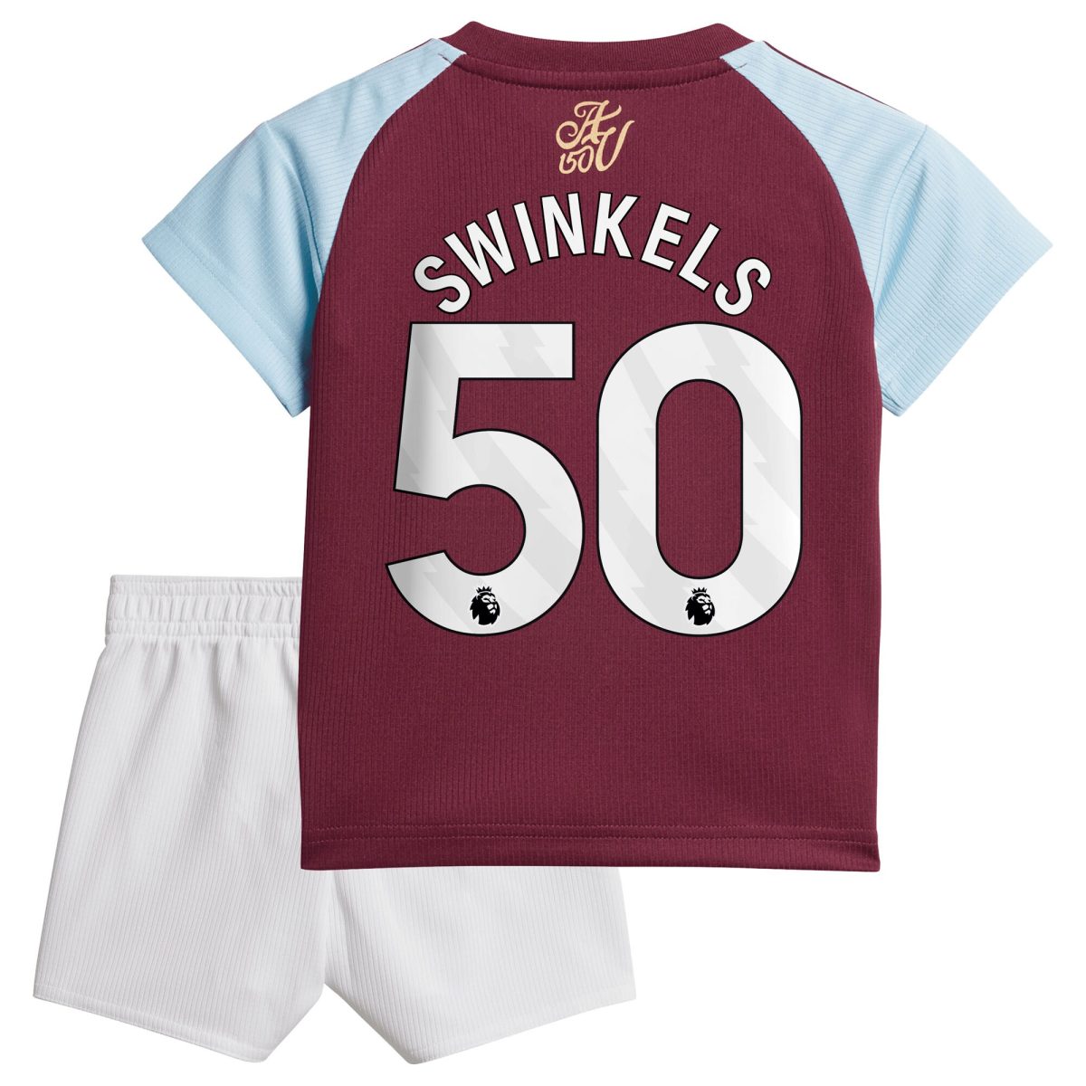 Aston Villa aston villa adidas home baby kit 2024-25 with swinkels 50 printing Kits - Official Football Shirts & Training Gear
