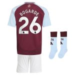 Aston Villa aston villa adidas home mini kit 2024-25 with bogarde 26 printing Kits - Official Football Shirts & Training Gear