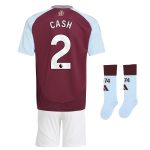 Aston Villa aston villa adidas home mini kit 2024-25 with cash 2 printing Kits - Official Football Shirts & Training Gear