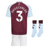 Aston Villa aston villa adidas home mini kit 2024-25 with diego carlos 3 printing Kits - Official Football Shirts & Training Gear