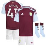 Aston Villa aston villa adidas home mini kit 2024-25 with j. ramsey 41 printing Kits - Official Football Shirts & Training Gear