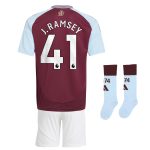 Aston Villa aston villa adidas home mini kit 2024-25 with j. ramsey 41 printing Kits - Official Football Shirts & Training Gear