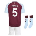 Aston Villa aston villa adidas home mini kit 2024-25 with mings 5 printing Kits - Official Football Shirts & Training Gear