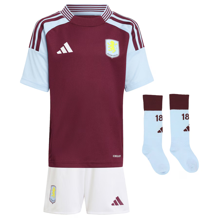 Aston Villa aston villa adidas home mini kit 2024-25 with rashford 9 printing Kits - Official Football Shirts & Training Gear