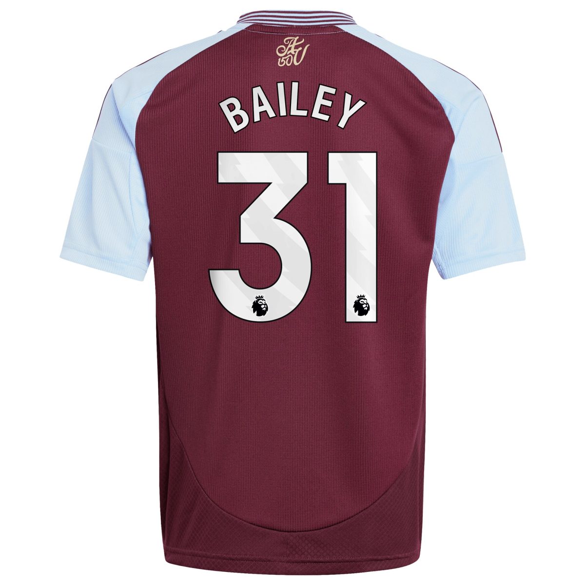 Aston Villa aston villa adidas home shirt 2024-25 – kids with bailey 31 printing Kits - Official Football Shirts & Training Gear