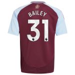 Aston Villa aston villa adidas home shirt 2024-25 – kids with bailey 31 printing Kits - Official Football Shirts & Training Gear