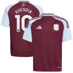 Aston Villa aston villa adidas home shirt 2024-25 – kids with buendia 10 printing Kits - Official Football Shirts & Training Gear