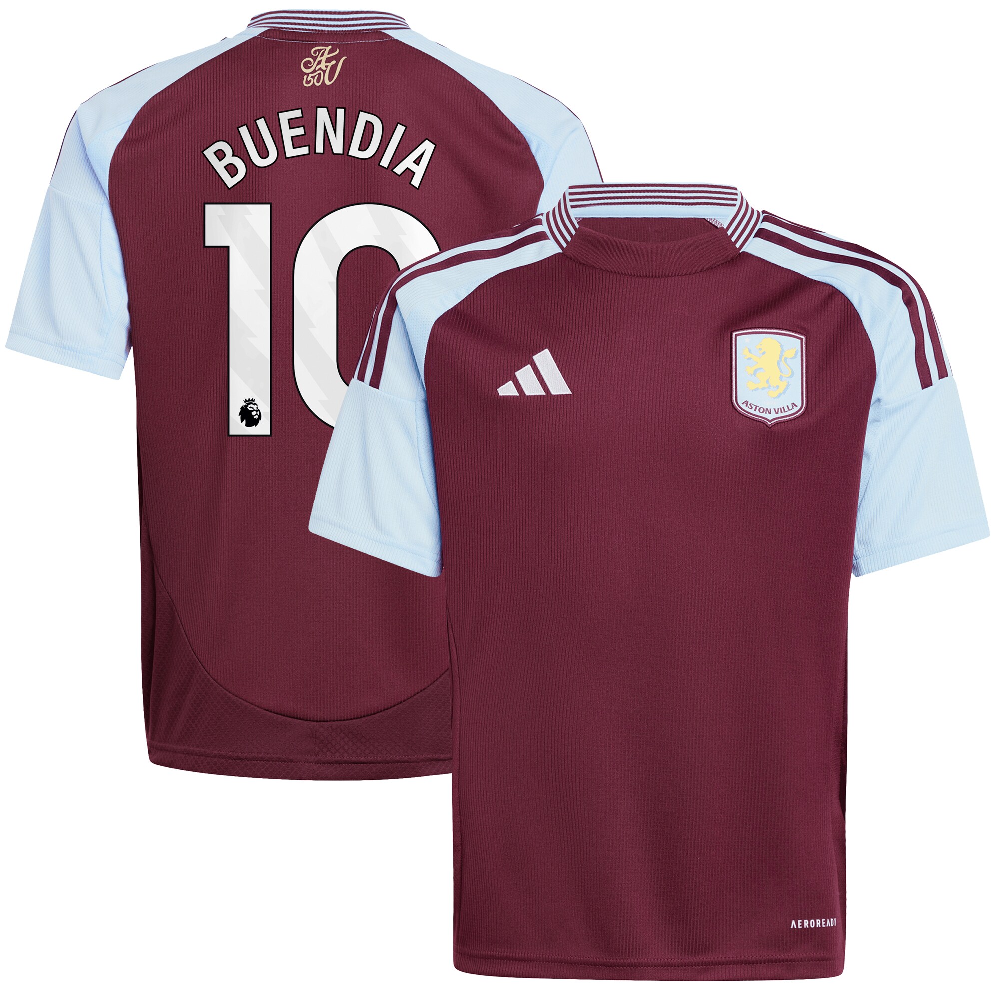 Aston Villa aston villa adidas home shirt 2024-25 – kids with buendia 10 printing Kits - Official Football Shirts & Training Gear