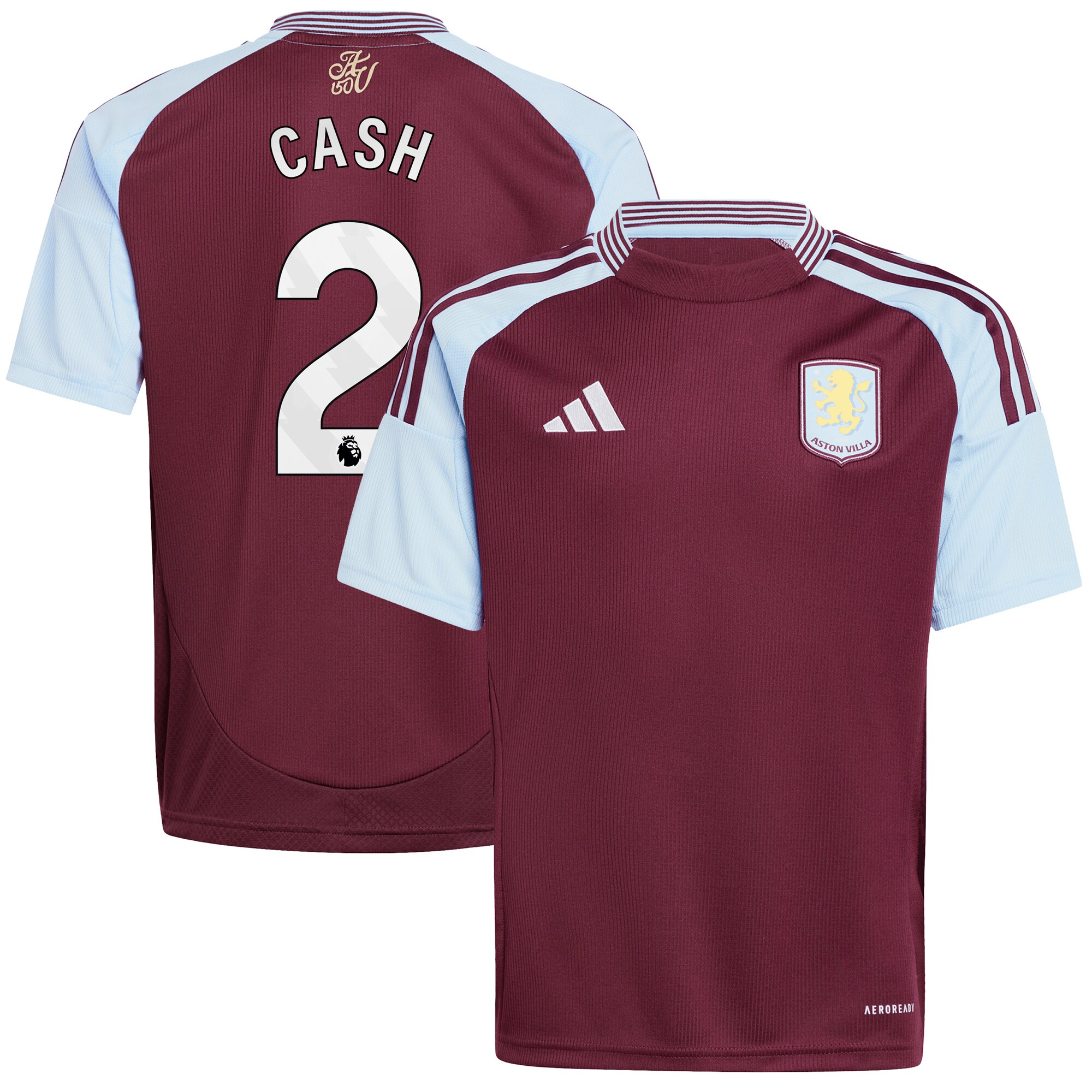 Aston Villa aston villa adidas home shirt 2024-25 – kids with cash 2 printing Kits - Official Football Shirts & Training Gear