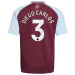 Aston Villa aston villa adidas home shirt 2024-25 – kids with diego carlos 3 printing Kits - Official Football Shirts & Training Gear