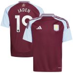 Aston Villa aston villa adidas home shirt 2024-25 – kids with jaden 19 printing Kits - Official Football Shirts & Training Gear