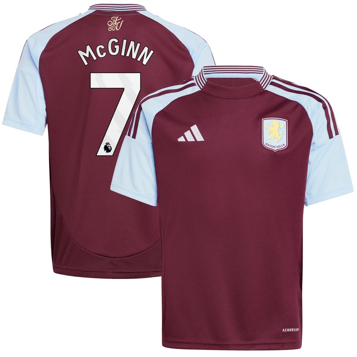 Aston Villa aston villa adidas home shirt 2024-25 – kids with john mcginn 7 printing Kits - Official Football Shirts & Training Gear
