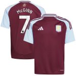 Aston Villa aston villa adidas home shirt 2024-25 – kids with john mcginn 7 printing Kits - Official Football Shirts & Training Gear