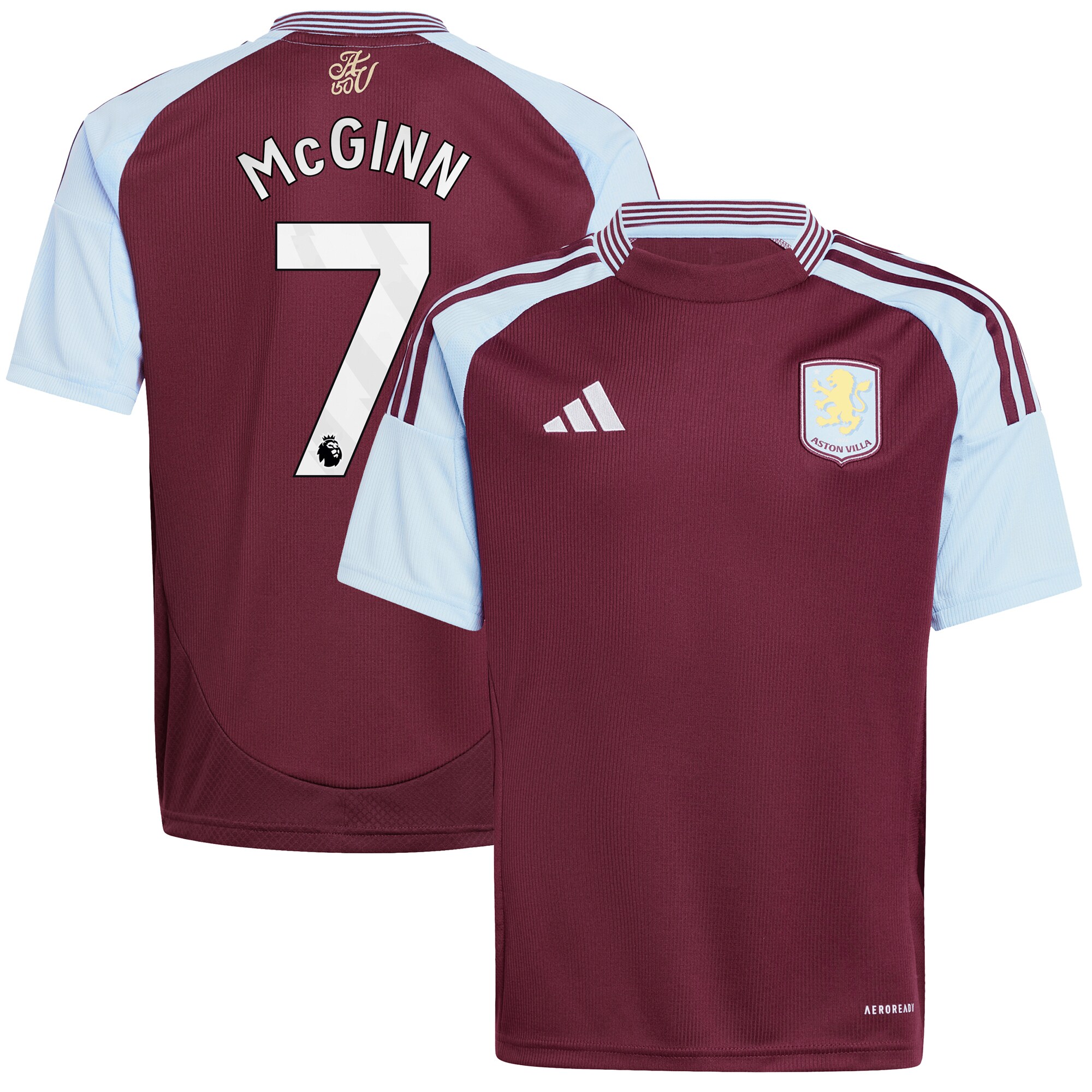 Aston Villa aston villa adidas home shirt 2024-25 – kids with john mcginn 7 printing Kits - Official Football Shirts & Training Gear
