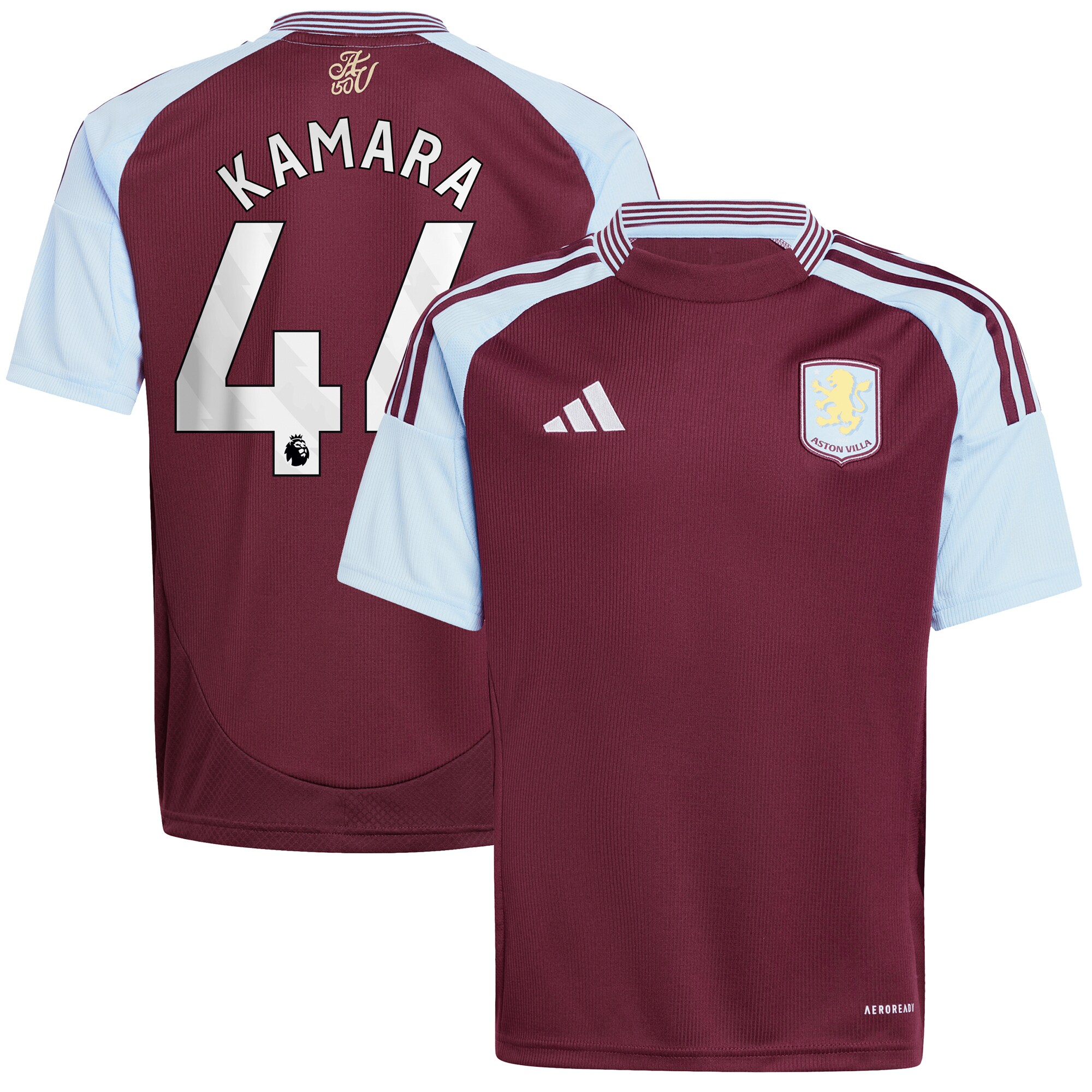 Aston Villa aston villa adidas home shirt 2024-25 – kids with kamara 44 printing Kits - Official Football Shirts & Training Gear
