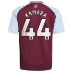 Aston Villa aston villa adidas home shirt 2024-25 – kids with kamara 44 printing Kits - Official Football Shirts & Training Gear