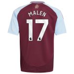 Aston Villa aston villa adidas home shirt 2024-25 – kids with malen 17 printing Kits - Official Football Shirts & Training Gear
