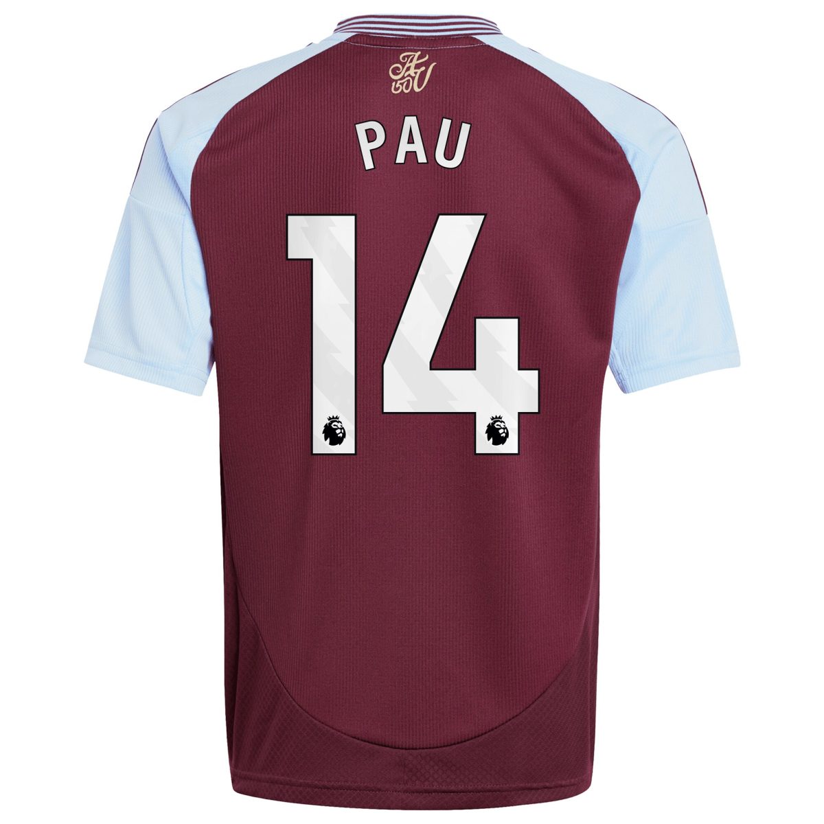 Aston Villa aston villa adidas home shirt 2024-25 – kids with pau 14 printing Kits - Official Football Shirts & Training Gear