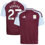 Aston Villa aston villa adidas home shirt 2024-25 – kids with rogers 27 printing Kits - Official Football Shirts & Training Gear