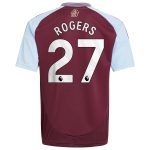 Aston Villa aston villa adidas home shirt 2024-25 – kids with rogers 27 printing Kits - Official Football Shirts & Training Gear