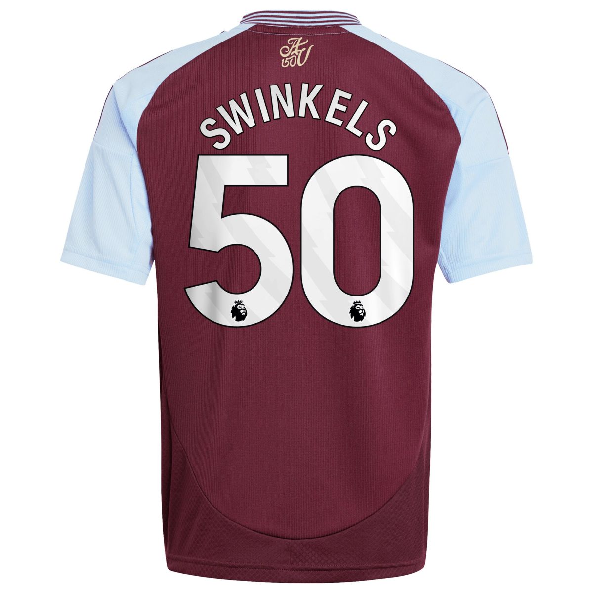 Aston Villa aston villa adidas home shirt 2024-25 – kids with swinkels 50 printing Kits - Official Football Shirts & Training Gear