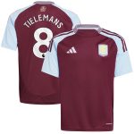 Aston Villa aston villa adidas home shirt 2024-25 – kids with tielemans 8 printing Kits - Official Football Shirts & Training Gear