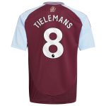 Aston Villa aston villa adidas home shirt 2024-25 – kids with tielemans 8 printing Kits - Official Football Shirts & Training Gear