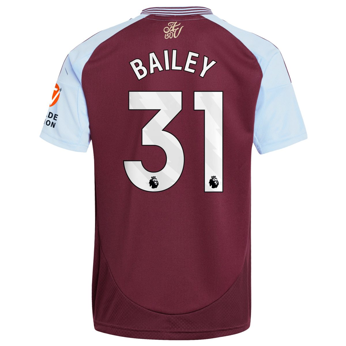 Aston Villa aston villa adidas home shirt 2024-25 with bailey 31 printing Kits - Official Football Shirts & Training Gear